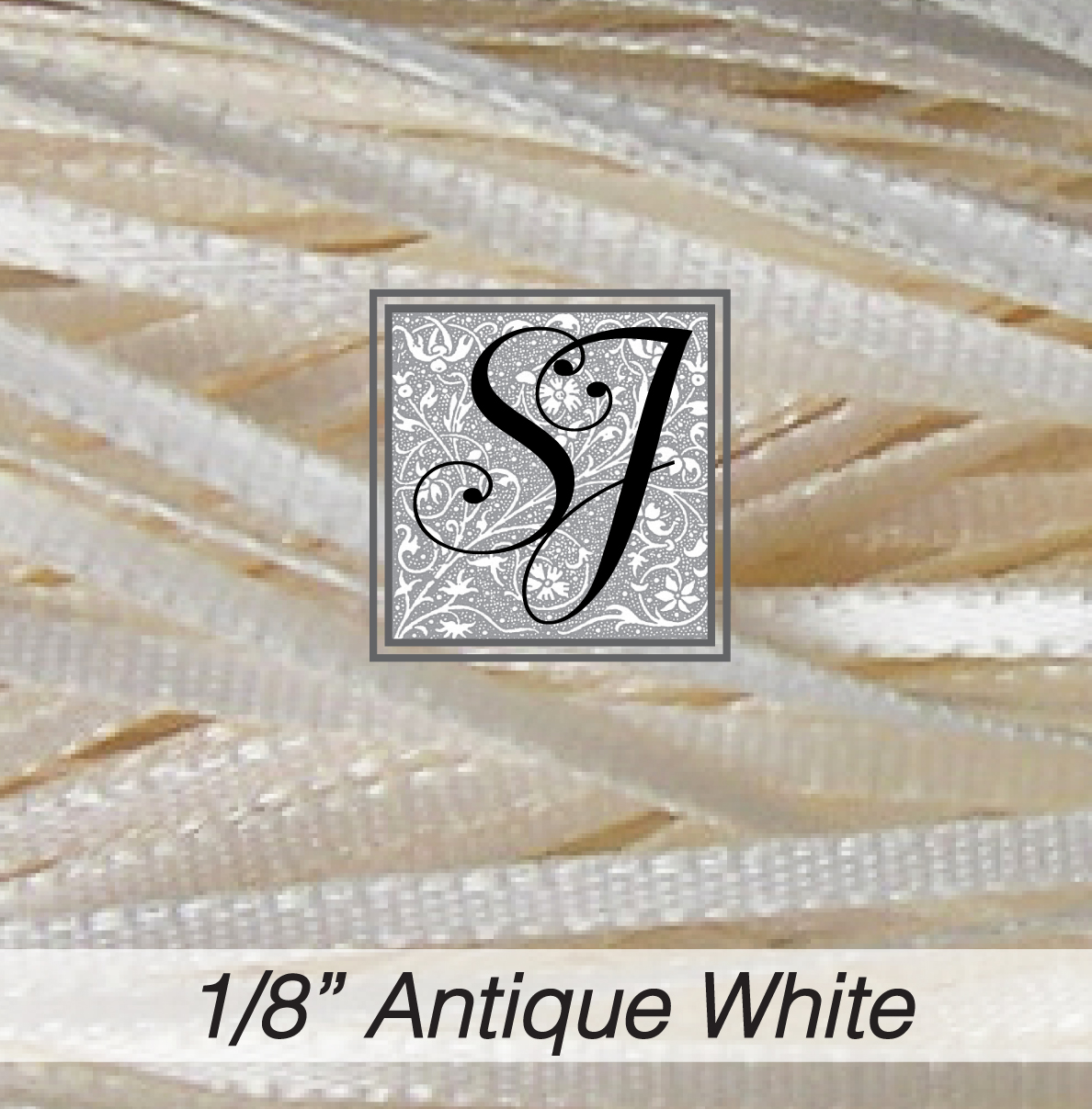 1/8″ Antique White Satin Ribbon