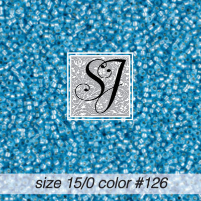 size 15/0 seed beads <br> color #126 Ocean alabaster S/L <br> (#18126)