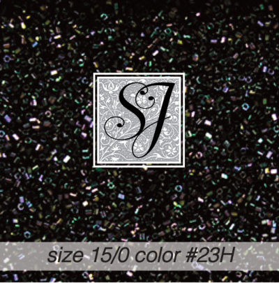 size 15/0 seed beads <br> color #23H Purple iris hex-cut <br> (#1823H)