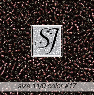 size 11/0 seed beads <br> color #17 Garnet S/L