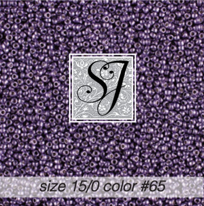 size 15/0 seed beads <br> color #65 Lavender <br> (#1865)