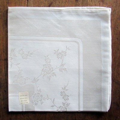 8- 1950s cotton/rayon dinner napkins made in Japan new with labels