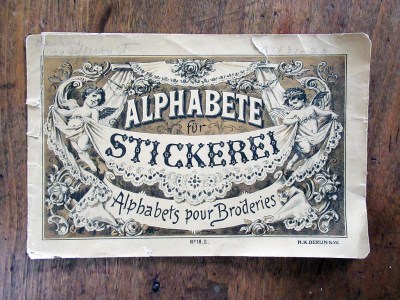 1880s book of alphabet charts