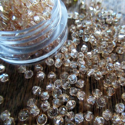 Swarovski 3mm Colorado Topaz bicone crystal beads