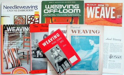 Lot of 10 vintage weaving books