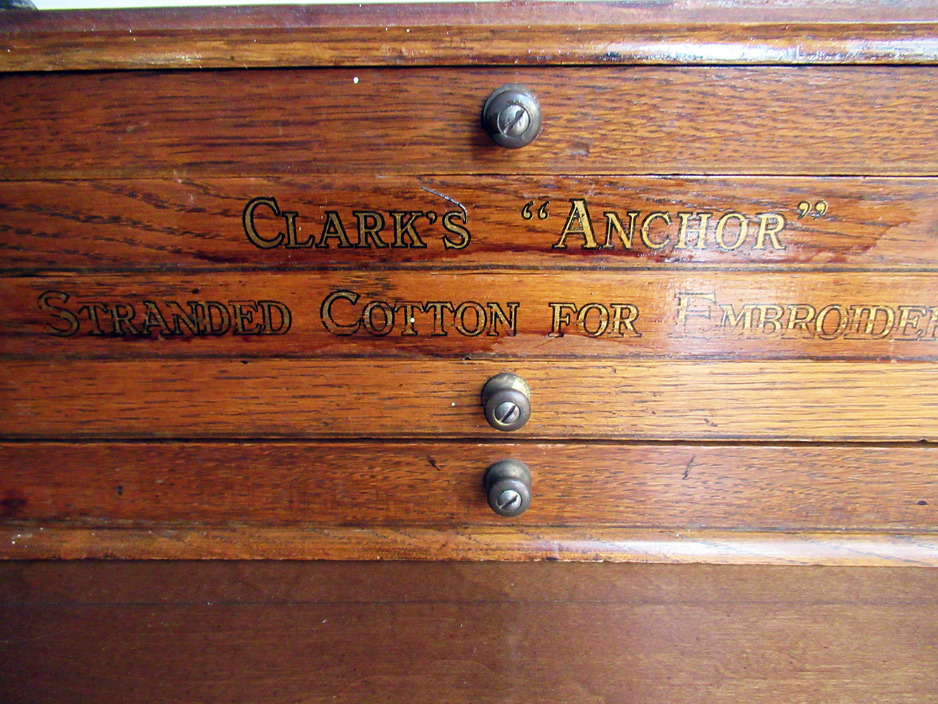 circa 1890 Coats Anchor Floss display cabinet - Image 5