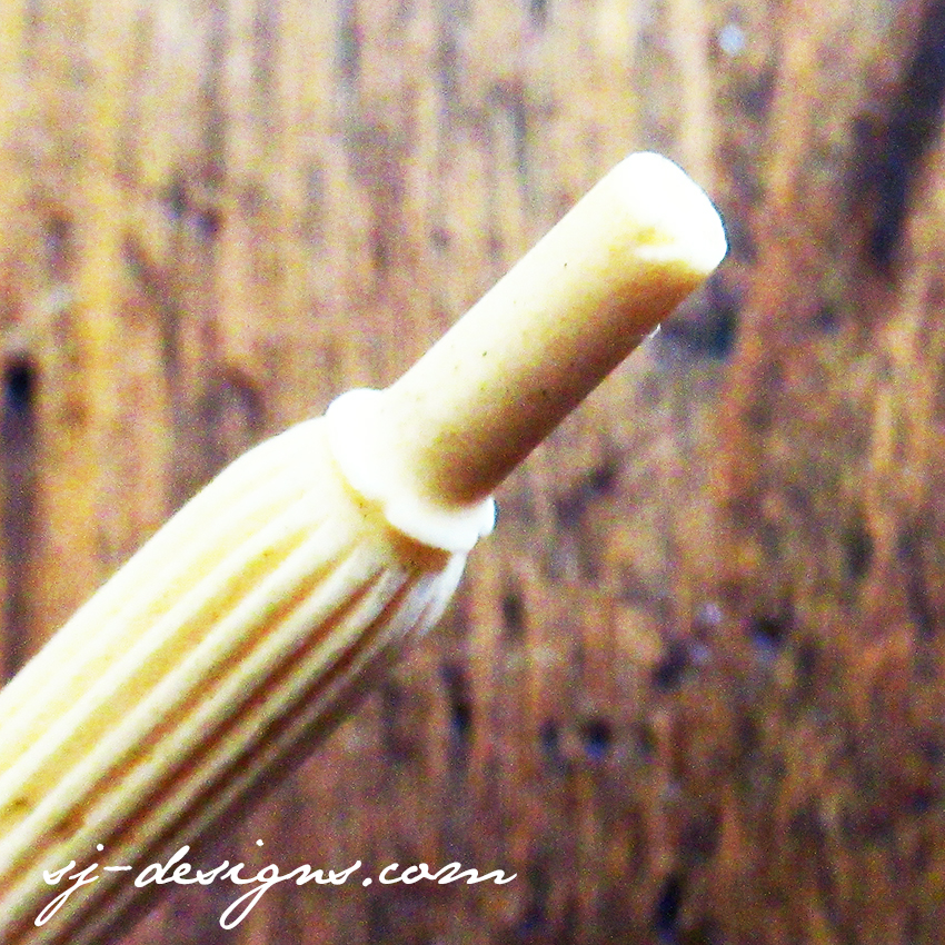 c1880 carved bone parasol needle case - Image 5