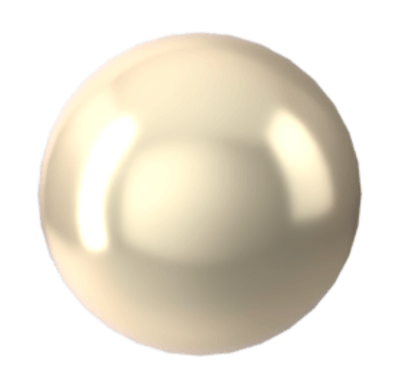 2mm & 3mm Round Crystal Pearls <br>Cream