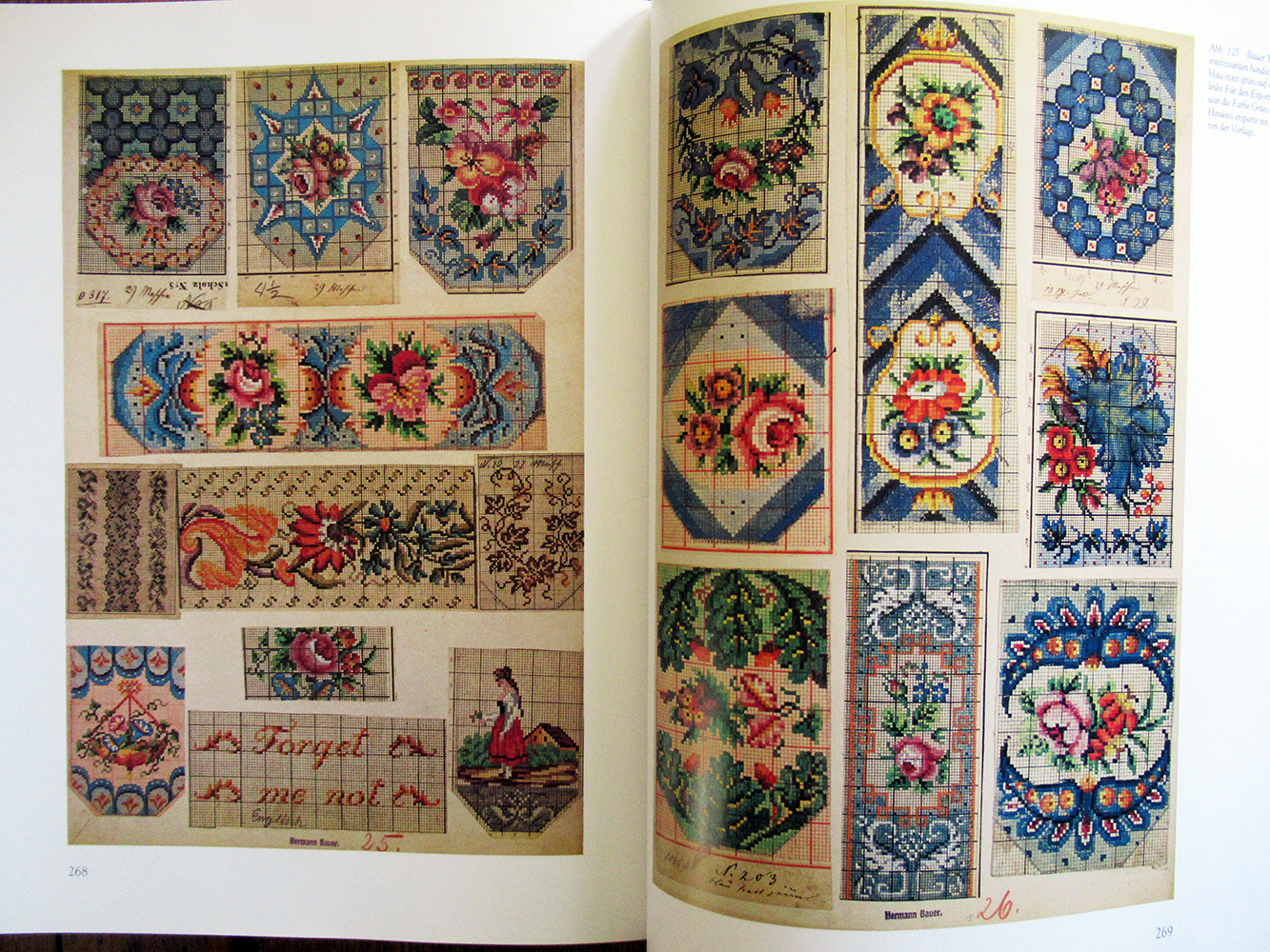 1998 book German Glass Beaded Purses Antique Berlin Work charted patterns - Image 2