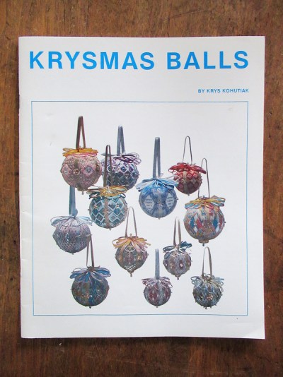 1986 Krysmas Balls needlepoint ornaments booklet