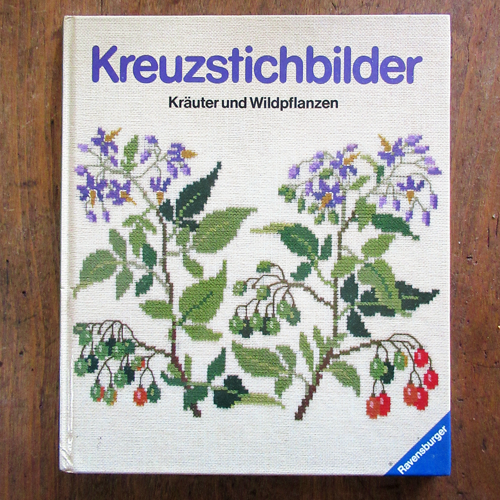 1978 Danish Handcraft Guild cross stitch "Herbs & Wild Plants" by Gerda Bengtsson