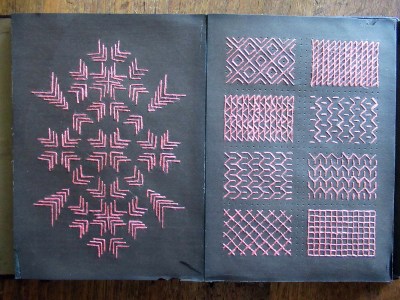 c1875 Victorian Portfolio of 25 Sewing Cards